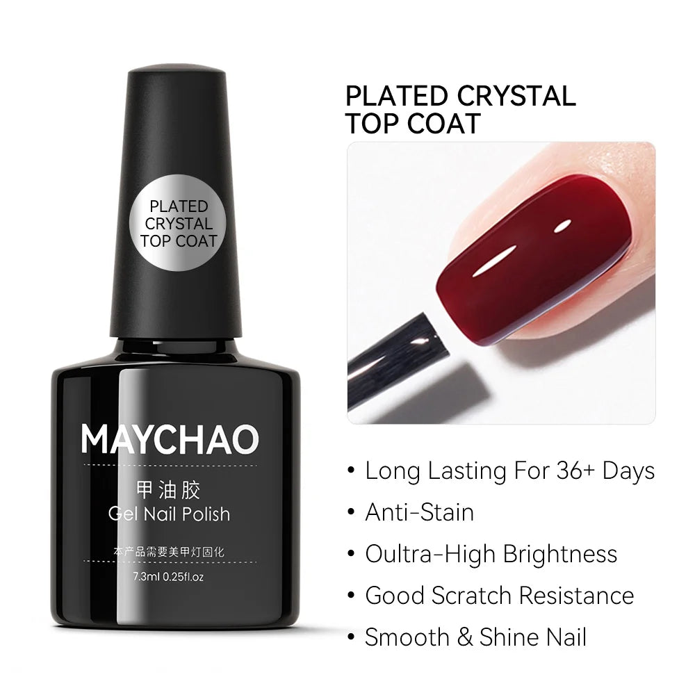 MAYCHAO 7.3ML Transparent Jelly Gel Polish - Nude Collection