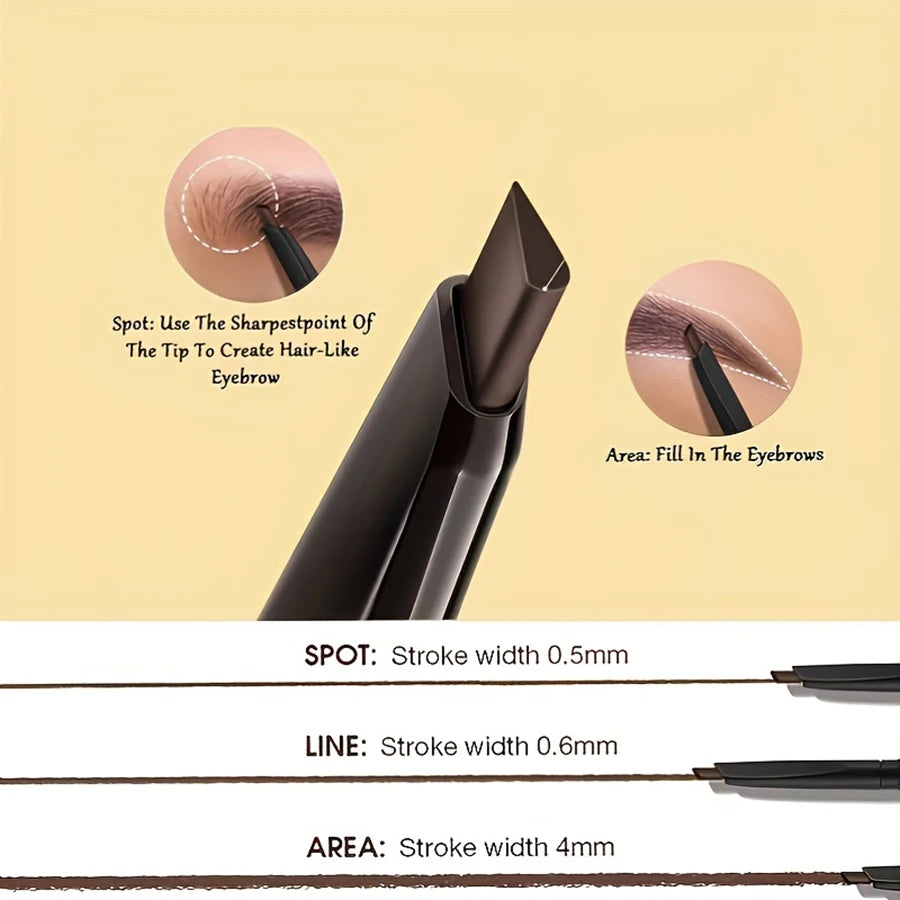 Waterproof Matte Eyebrow Pen - Double Head with Brush