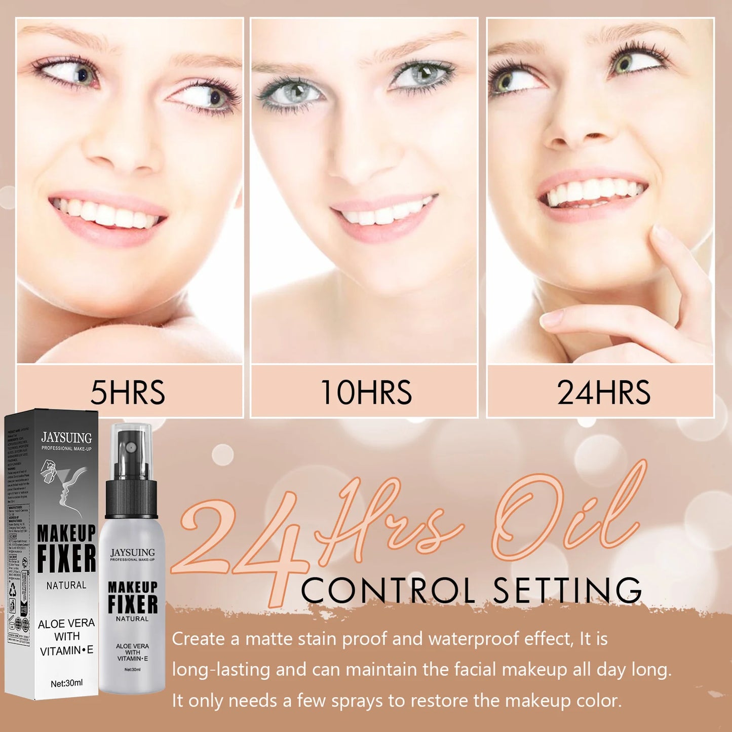 Makeup Setting Spray - Long-Lasting Sweatproof Oil Control Fixer