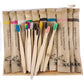 Colorful Bamboo Toothbrush Set - Charcoal Soft Bristle (10 Pack)