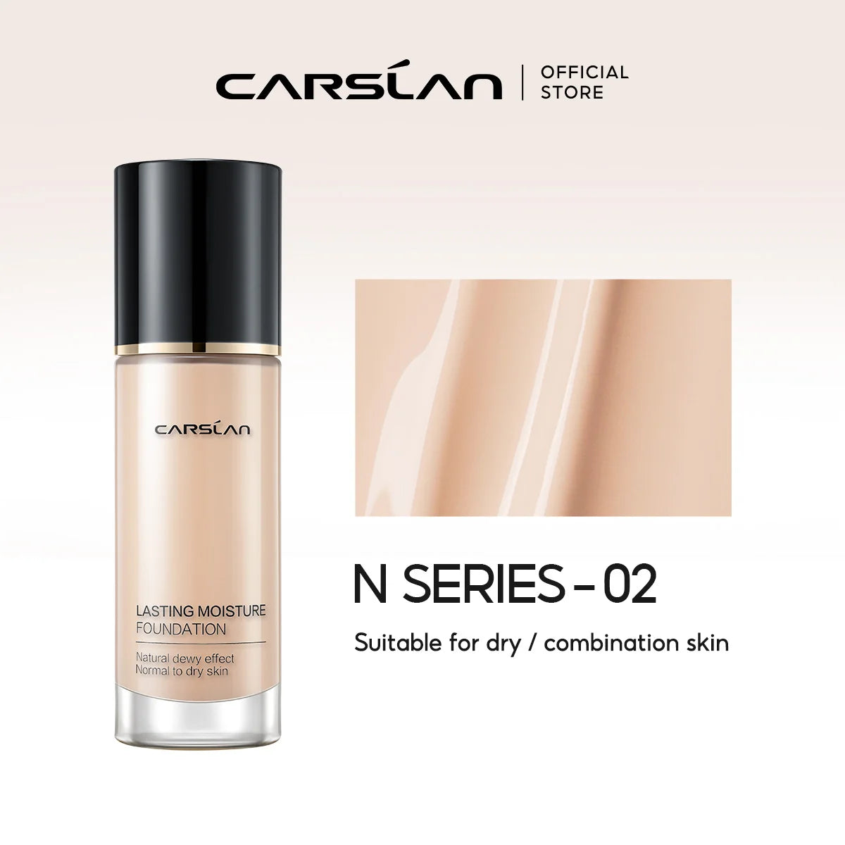 CARSLAN Long-Lasting Matte Liquid Foundation - Full Coverage Oil Control
