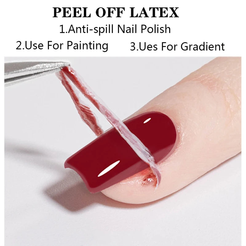 LILYCUTE Peel Off Latex Liquid Tape - Nail Polish Protector