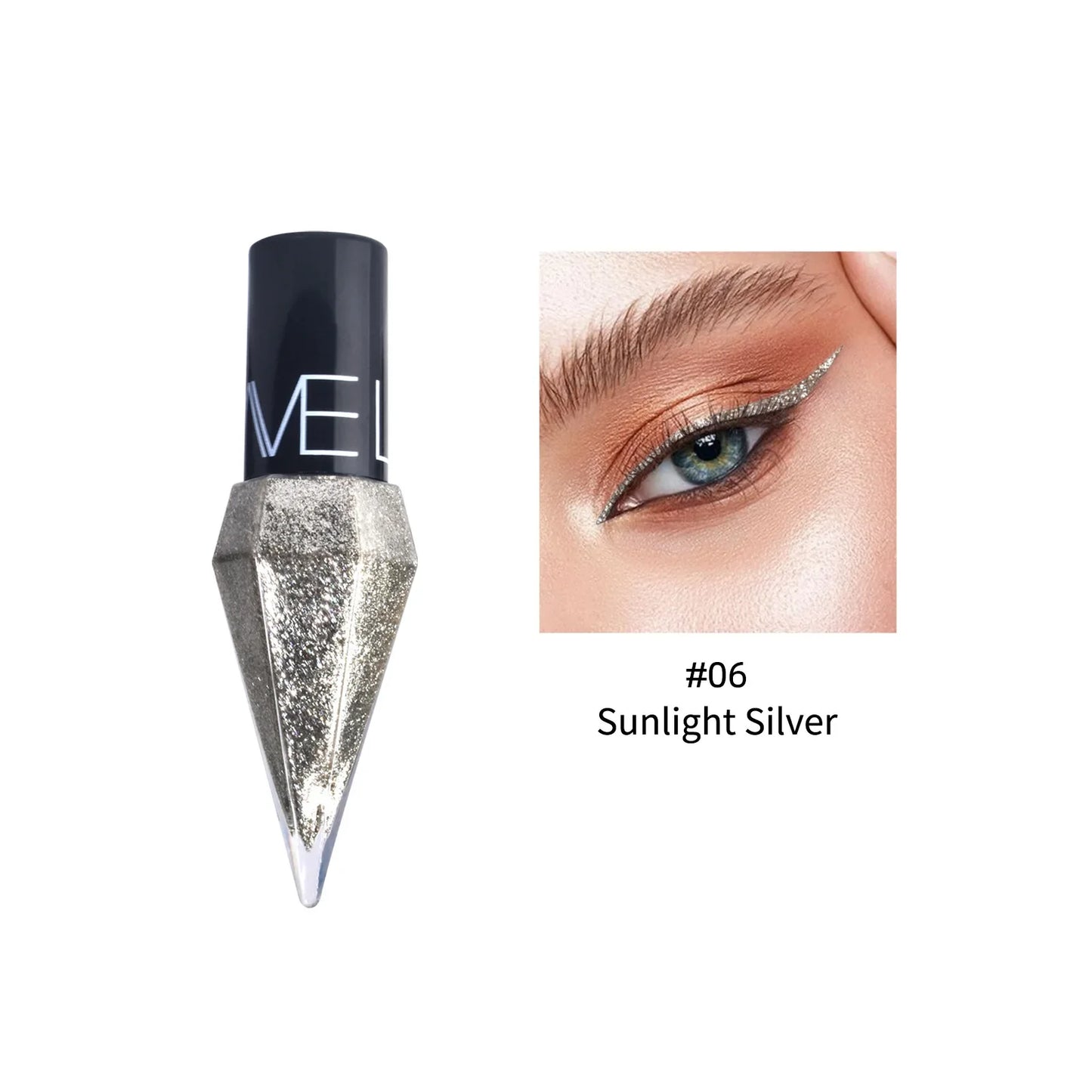 Pearlescent Diamond Gold Liquid Eyeshadow & Eyeliner Stick - Waterproof Glitter