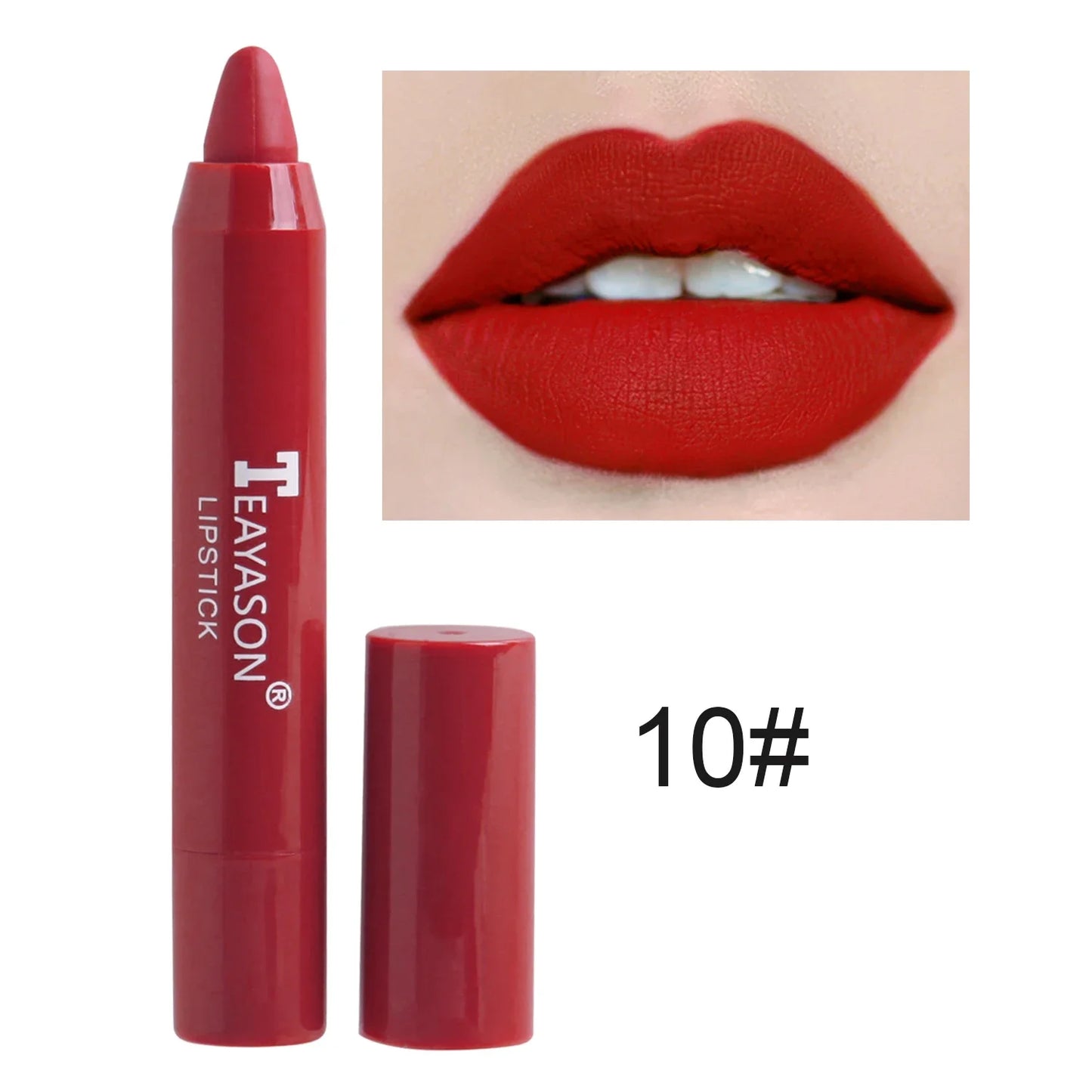 Velvet Matte Lipstick Pencil - Waterproof Lip Liner (12 Colors)