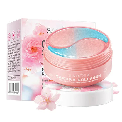 Sakura Collagen Eye Mask - 60 Patches for Brightening and Firming
