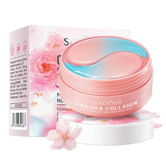 Sakura Collagen Eye Mask - 60 Patches for Brightening and Firming