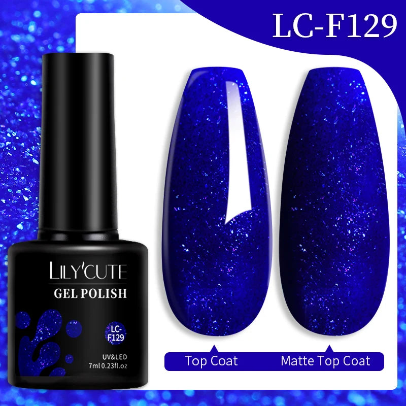LILYCUTE 7ML 9D Cat Eye Magnetic Gel Polish - Iridescent Effect