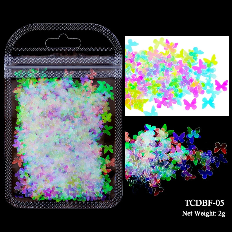 Holographic Nail Art Glitter - Laser Star Butterfly Sequins 2g