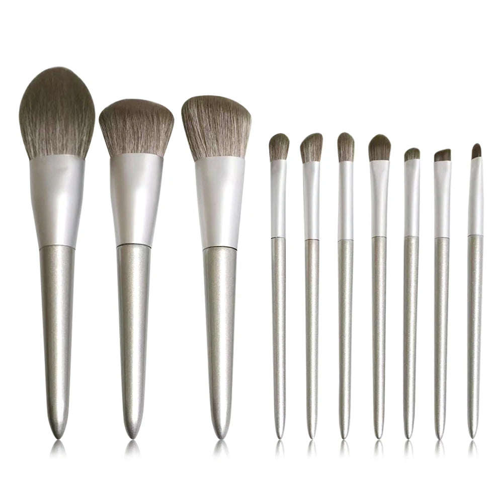Soft Fluffy Makeup Brush Set - Eye Shadow Foundation Blending