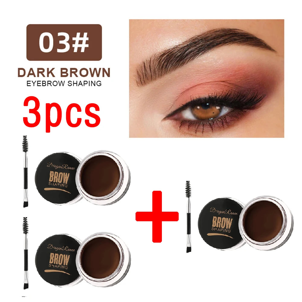 Matte Eyebrow Cream - 3D Natural Tint Waterproof Gel Wax (5-Pack)