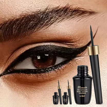Ultra-Fine Waterproof Gel Eyeliner Pen - Long-Lasting Black