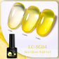 LILYCUTE 7ML Jelly Amber Gel Polish - Leopard Pattern Nail Art