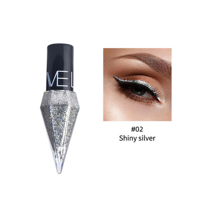 Pearlescent Diamond Gold Liquid Eyeshadow & Eyeliner Stick - Waterproof Glitter