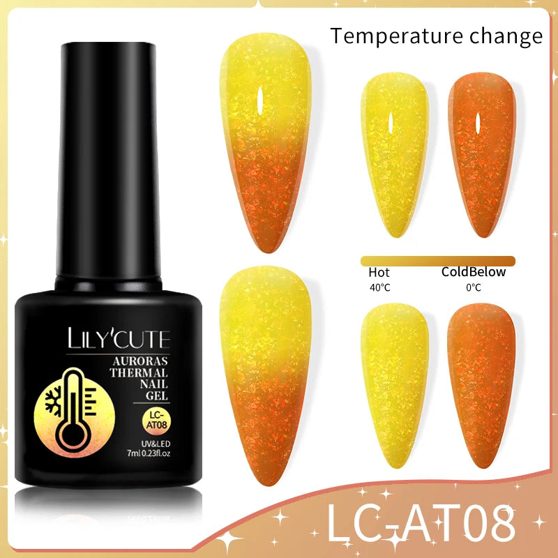 LILYCUTE 7ML Thermal Gel Polish - Temperature Color Changing