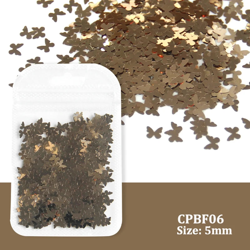 Holographic Nail Art Glitter - Laser Star Butterfly Sequins 2g