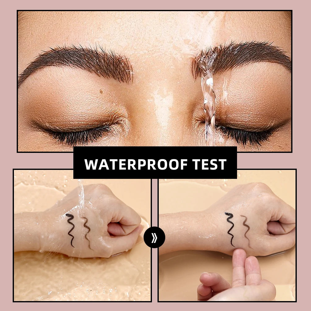 QIBEST Waterproof Quick Dry Liquid Eyeliner Pen - Ultra-Fine Matte