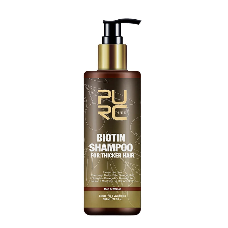 PURC Biotin Hair Growth Shampoo - Anti Hair Loss Argan Oil Treatment 300ml
