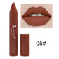 Velvet Matte Lipstick Pencil - Waterproof Lip Liner (12 Colors)