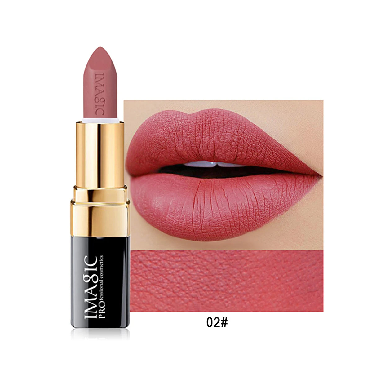 IMAGIC Matte Lipstick Set - Waterproof Velvet Nude Rouge (12 Colors)