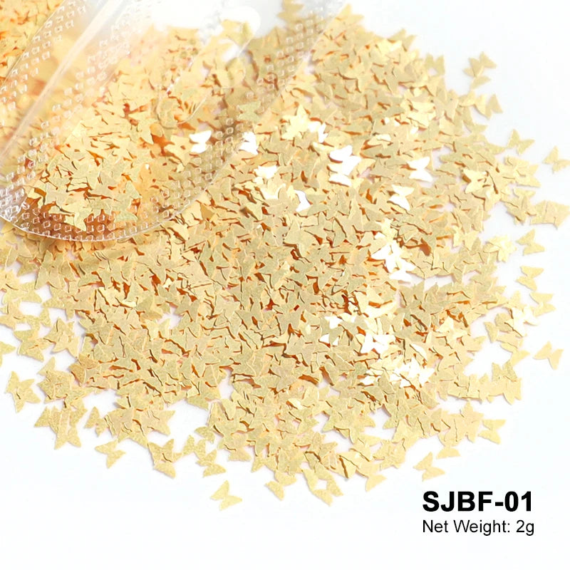 Holographic Nail Art Glitter - Laser Star Butterfly Sequins 2g