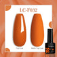 LILYCUTE 7ML Jelly Amber Gel Polish - Leopard Pattern Nail Art