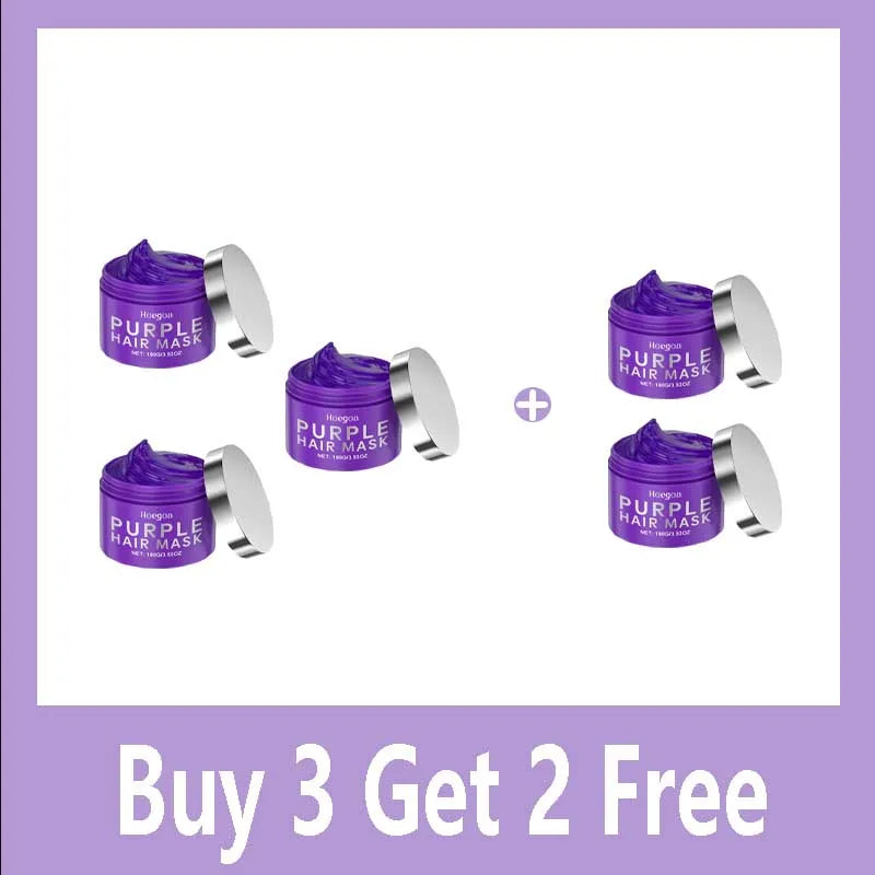 Purple Keratin Hair Mask - Repair Treatment for Blonde & Damaged Hair 100g