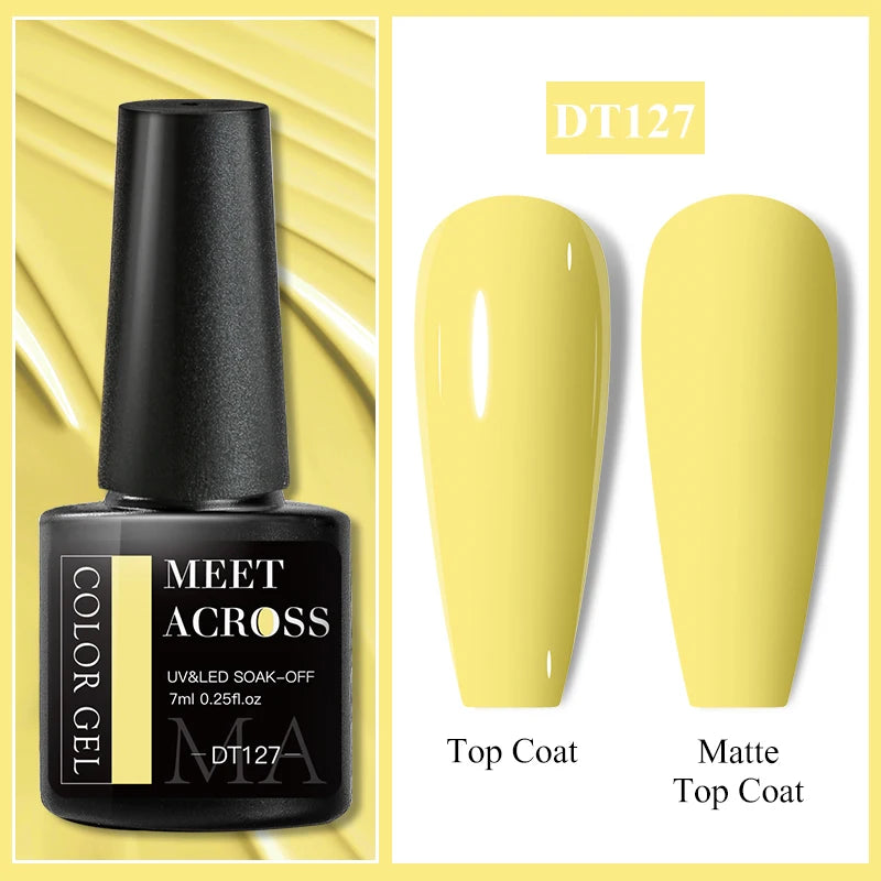 MEET ACROSS 7ML Wine Red Gel Polish - French Style Manicure