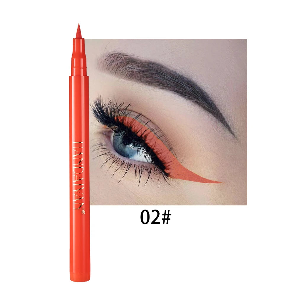 Waterproof Rainbow Matte Colorful Liquid Eyeliner Pencil - Long-Lasting