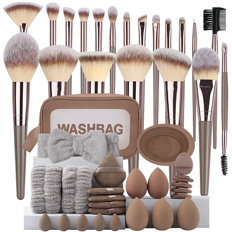 Professional Makeup Brush Set - 3-20 Piece Soft Fluffy Beauty Kit