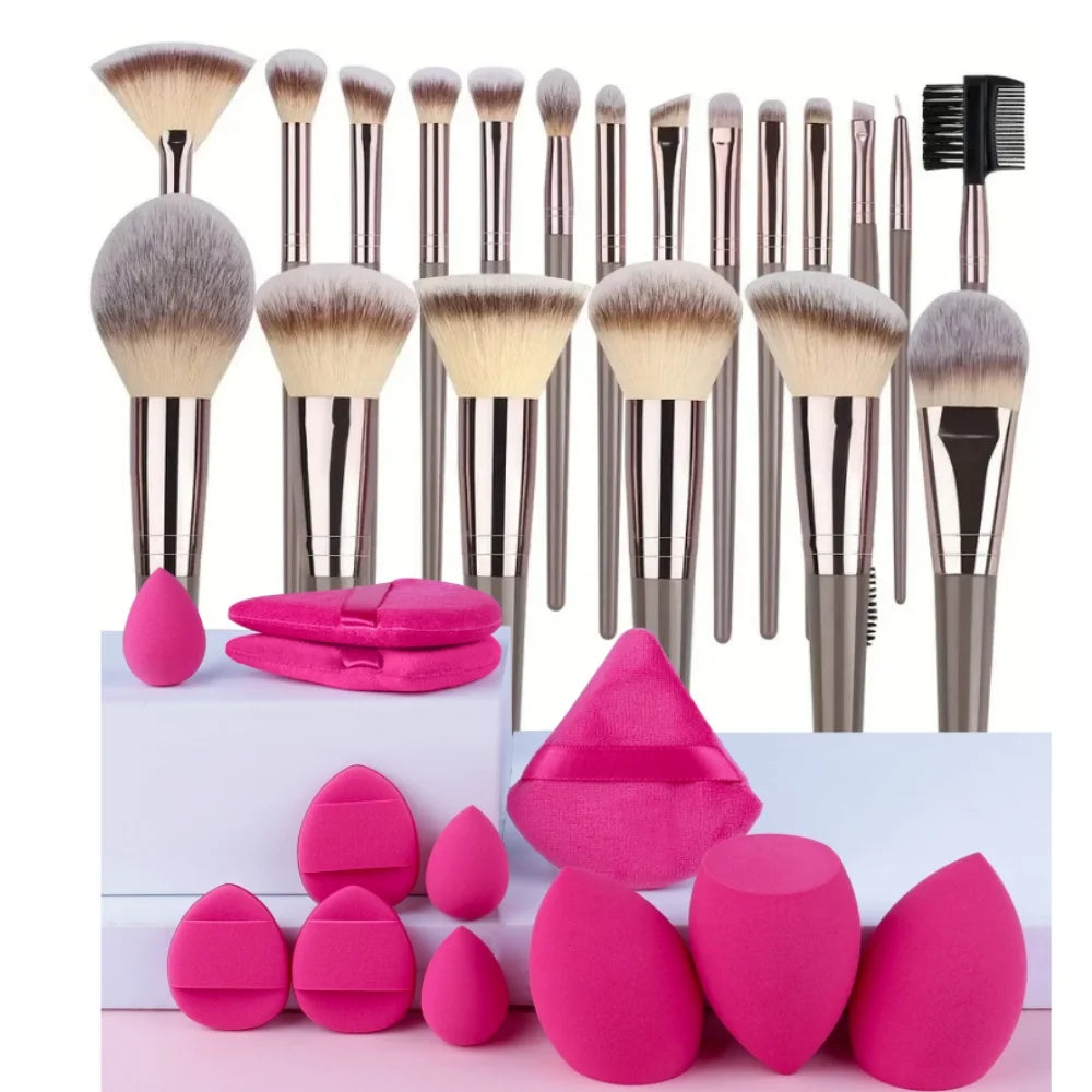 Professional Makeup Brush Set - 3-20 Piece Soft Fluffy Beauty Kit
