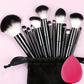 13 Piece Makeup Brush Set - Soft Fluffy Eye Shadow & Foundation Kit