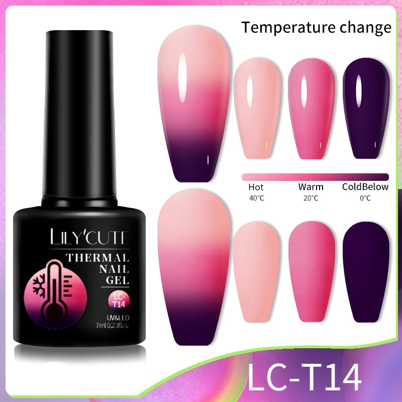 LILYCUTE 7ML Thermal Gel Polish - Temperature Color Changing