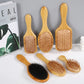 Bamboo Hair Brush - Anti-Static Scalp Massage Comb with Airbag Cushion